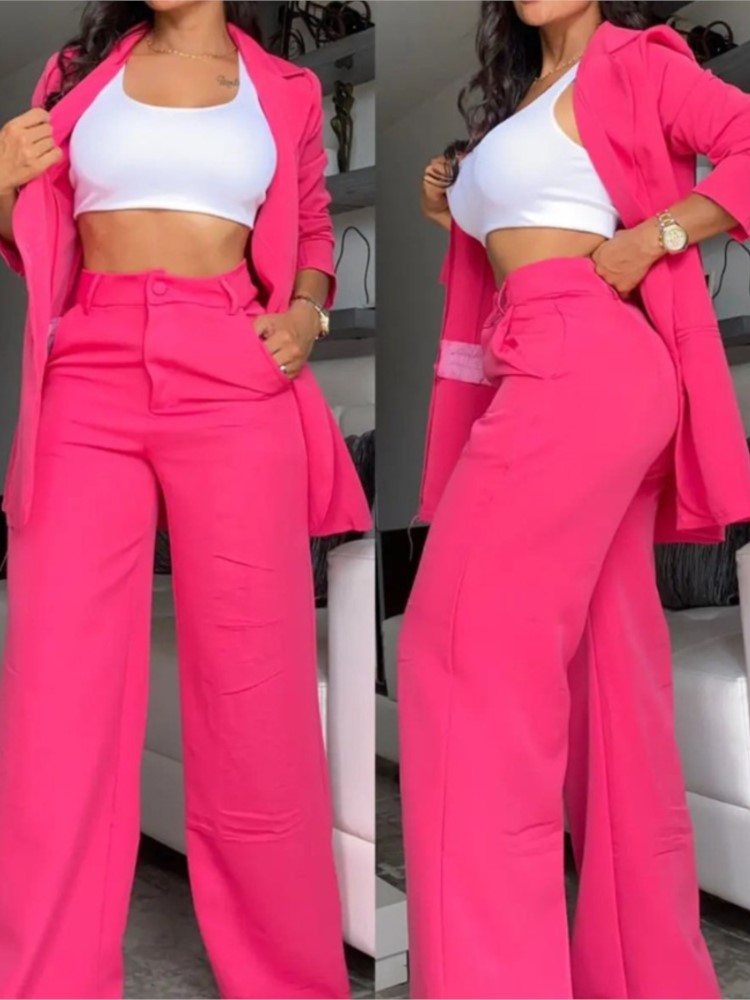 Winter Clothing Women Sale - Новый осенний женский модный однотонный костюм