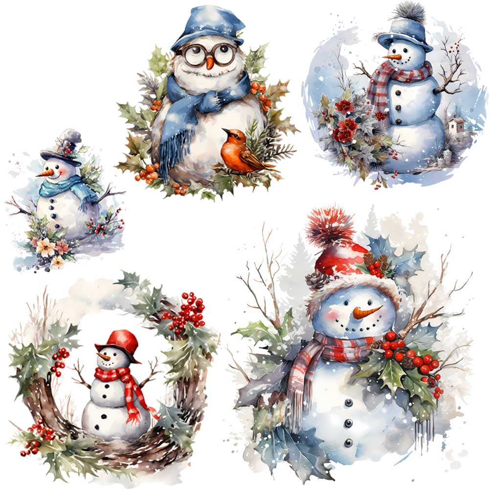 Winter Clothing Pictures - Милый дизайн снеговика, термонаклейка для одежды,