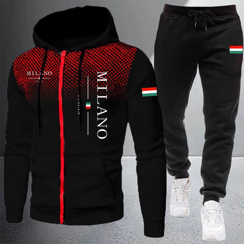 Winter Clothing Equipment - Мужской спортивный костюм-двойка (куртка и брюки)