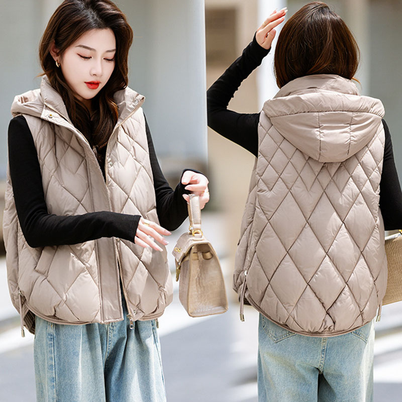 Down Vest Ultralight - 2024, хлопковый пуховый жилет, женская парка,
