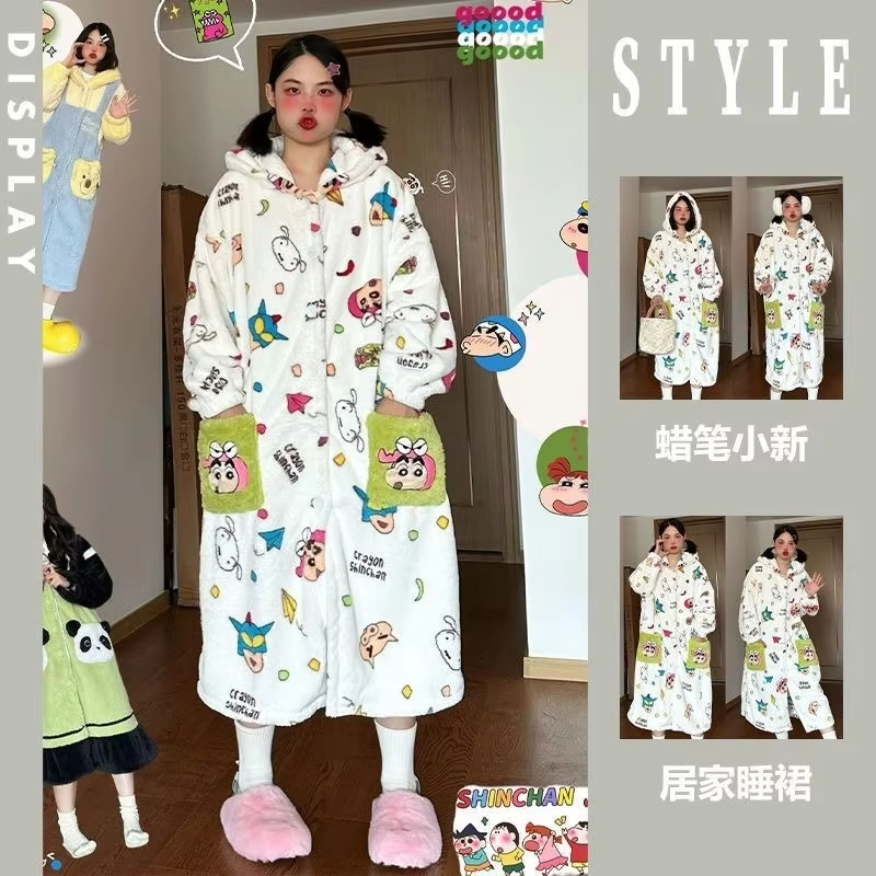 Winter Clothing Girls - Милый аниме-комплект пижамы «Краянь Шин-Чан» для