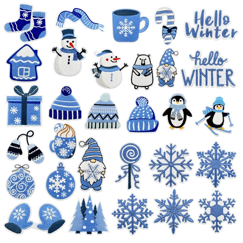 Winter Clothing Pictures - Гладильная нашивка, рождественская елка, тканевые наклейки,