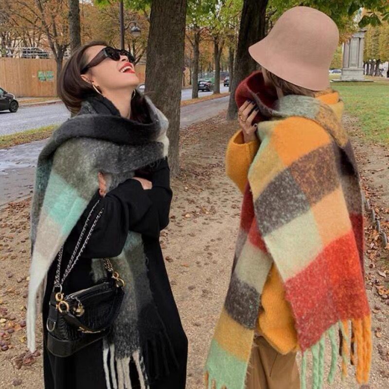 Cashmere Scarf Wrap - НОВЫЙ роскошный зимний толстый теплый шарф,