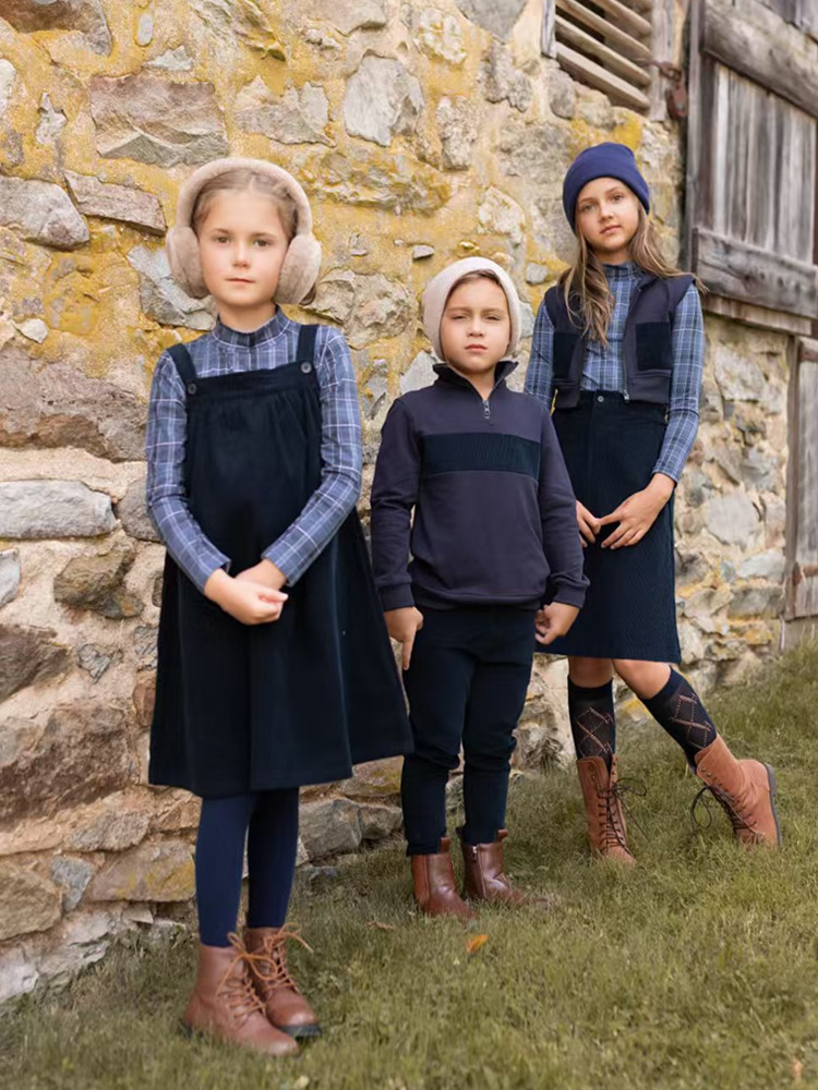 Winter Clothing For Boys - AP 2025 AW вельветовая коллекция темно-синего