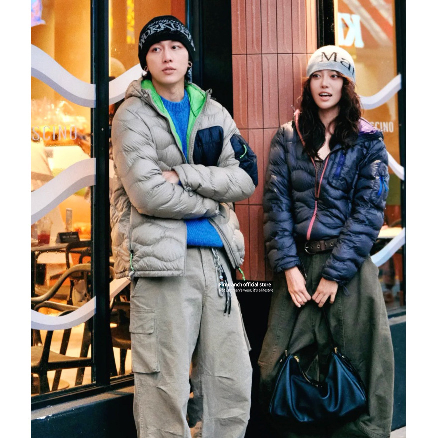 Puffer Jacket Women Down - Firmranch, новое зимнее теплое легкое пуховое