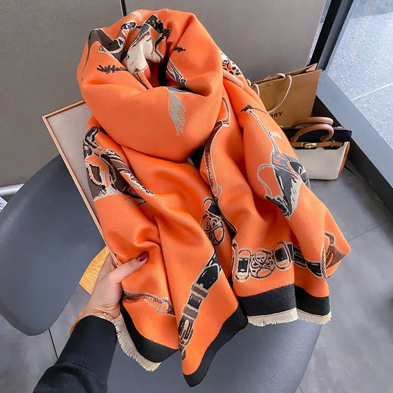 Cashmere Scarf Wrap - 2024, роскошная теплая шаль из пашмины,