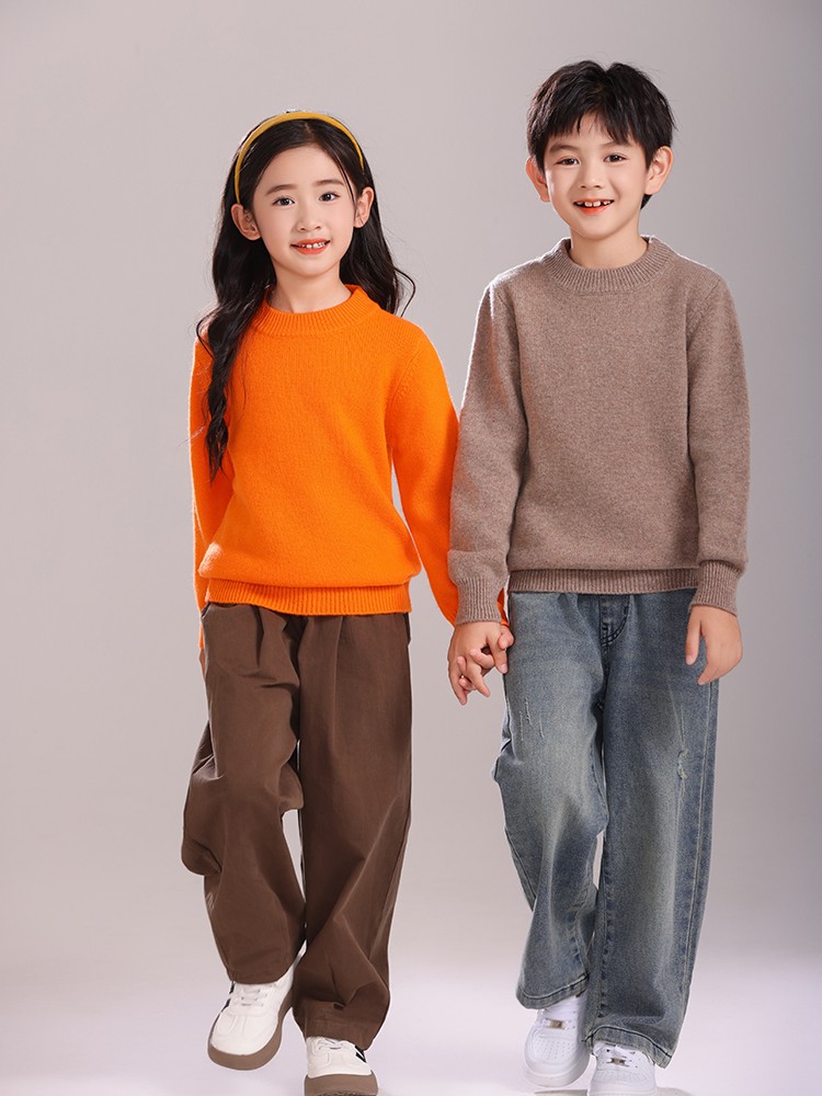 Winter Clothing For Boys - Детский шерстяной свитер, пуловер, осень-зима, базовый