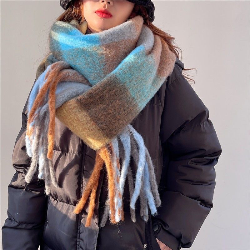 2025Новый зимний толстый теплы – обзор и цена Cashmere Scarf Wrap