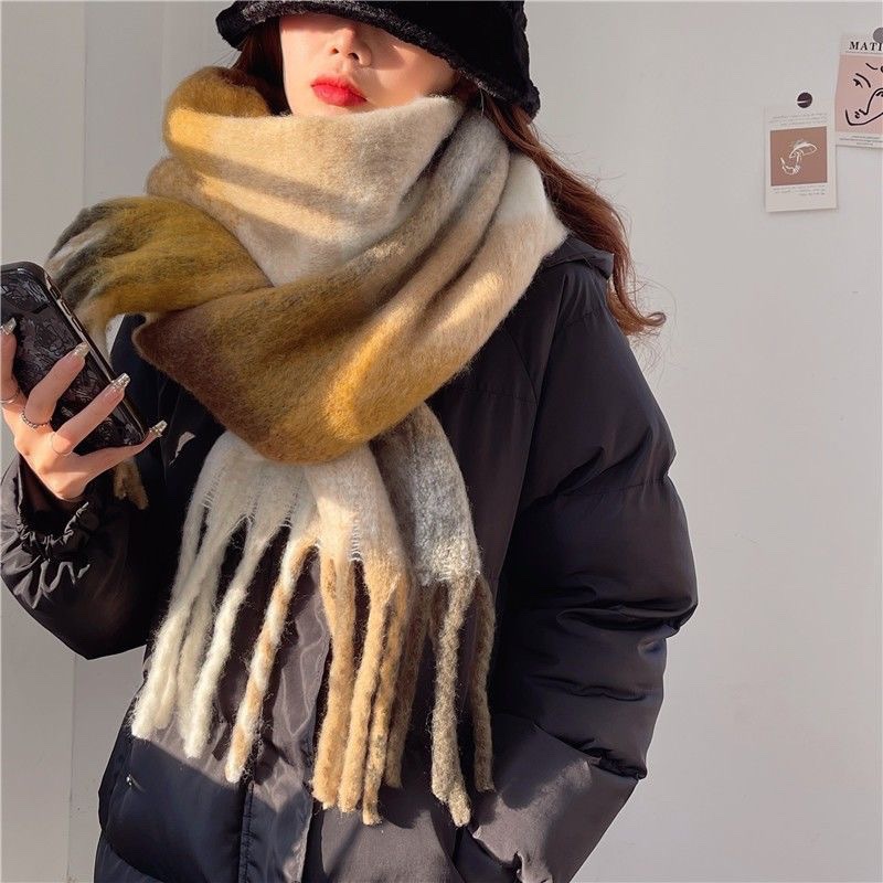 2025Новый зимний толстый теплы – обзор и цена Cashmere Scarf Wrap