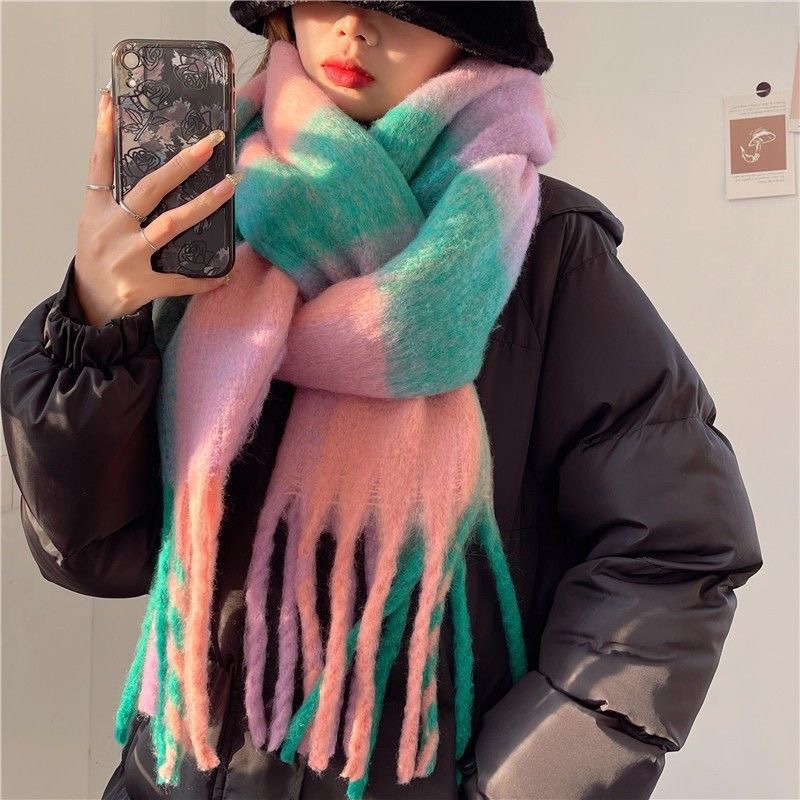 2025Новый зимний толстый теплы – обзор и цена Cashmere Scarf Wrap