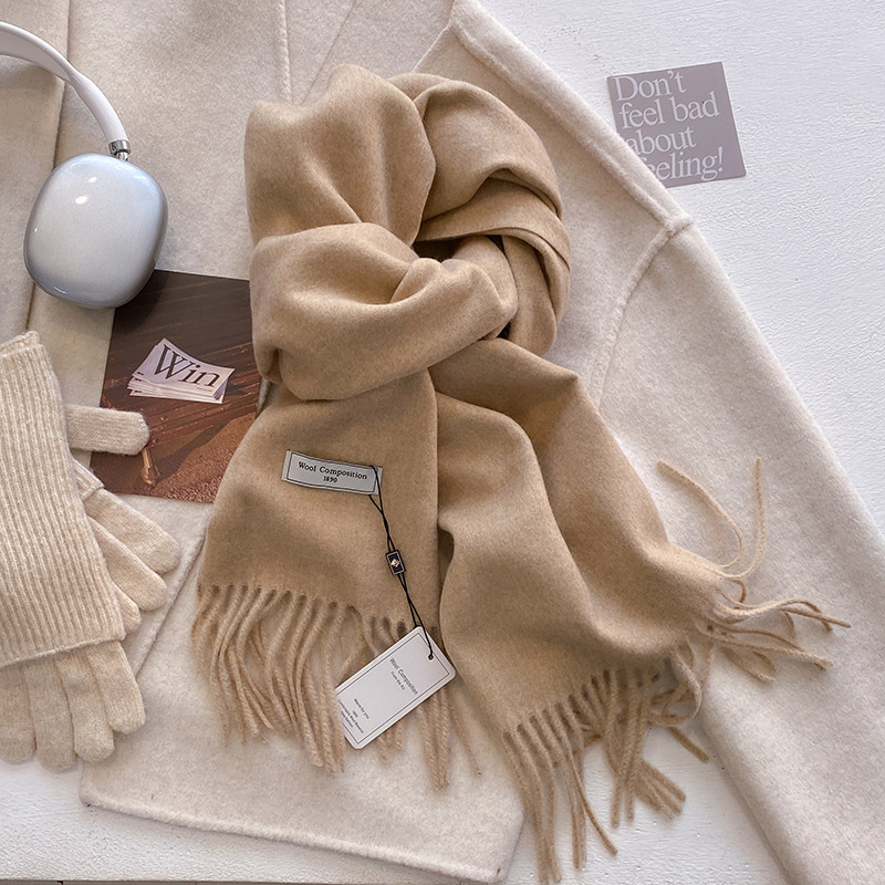 2024, зимний шерстяной шарф дл – обзор и цена Cashmere Scarf Wrap