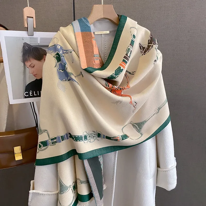2024, роскошная теплая шаль из – обзор и цена Cashmere Scarf Wrap